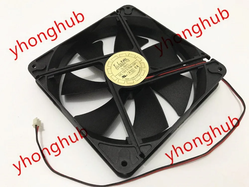 YATE LOON D14BH 12 DC 12V 0.70A 140x140x25 мм вентилятор охлаждения сервера|cooling fan|server fan12v dc cooling fan |