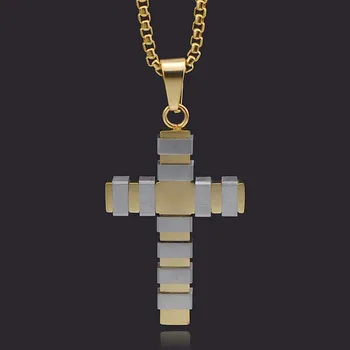

ATGO Best Selling Stainless Steel Unique Personality Women's Cross Pendant Necklace Men's Valentine's Gift Best Choice BP893