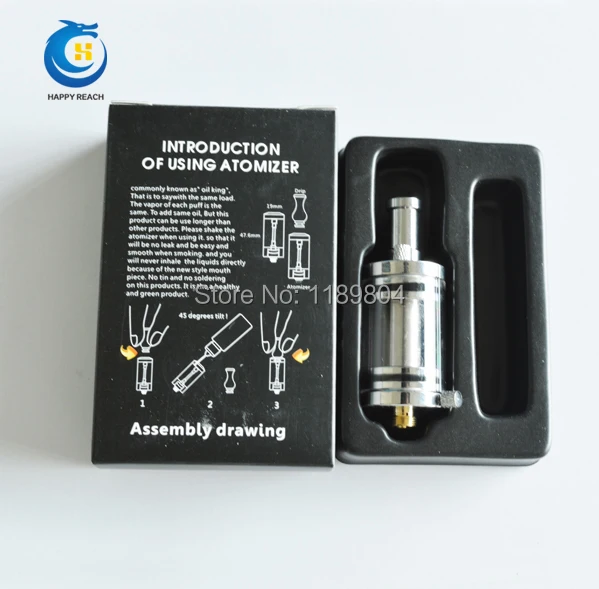 leiqidudu Glass Tank Clearomizer Rebulidable Atomizer X8 Atomizer Electronic Cigarette Atomizer