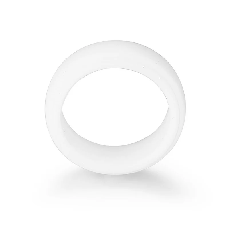 White Silicone Rubber Ring For Men Women Sport Round Solid Environmental Comfortable Couples Lovers Unisex Gift US Size 7 To 13