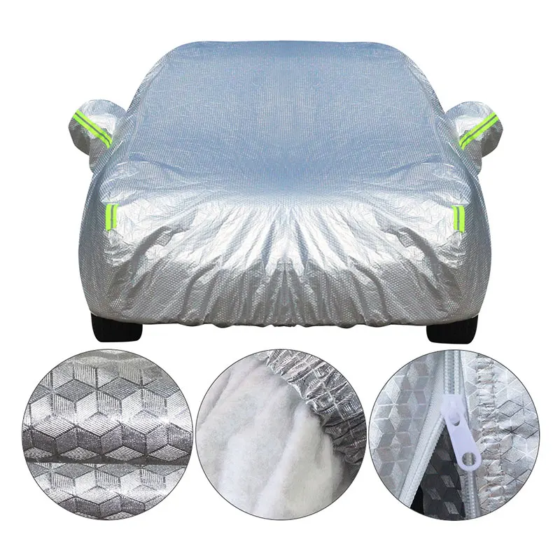 

Durable Car Clothing Sunshade Covers SUV Silver Universal PEVA Car Cover
