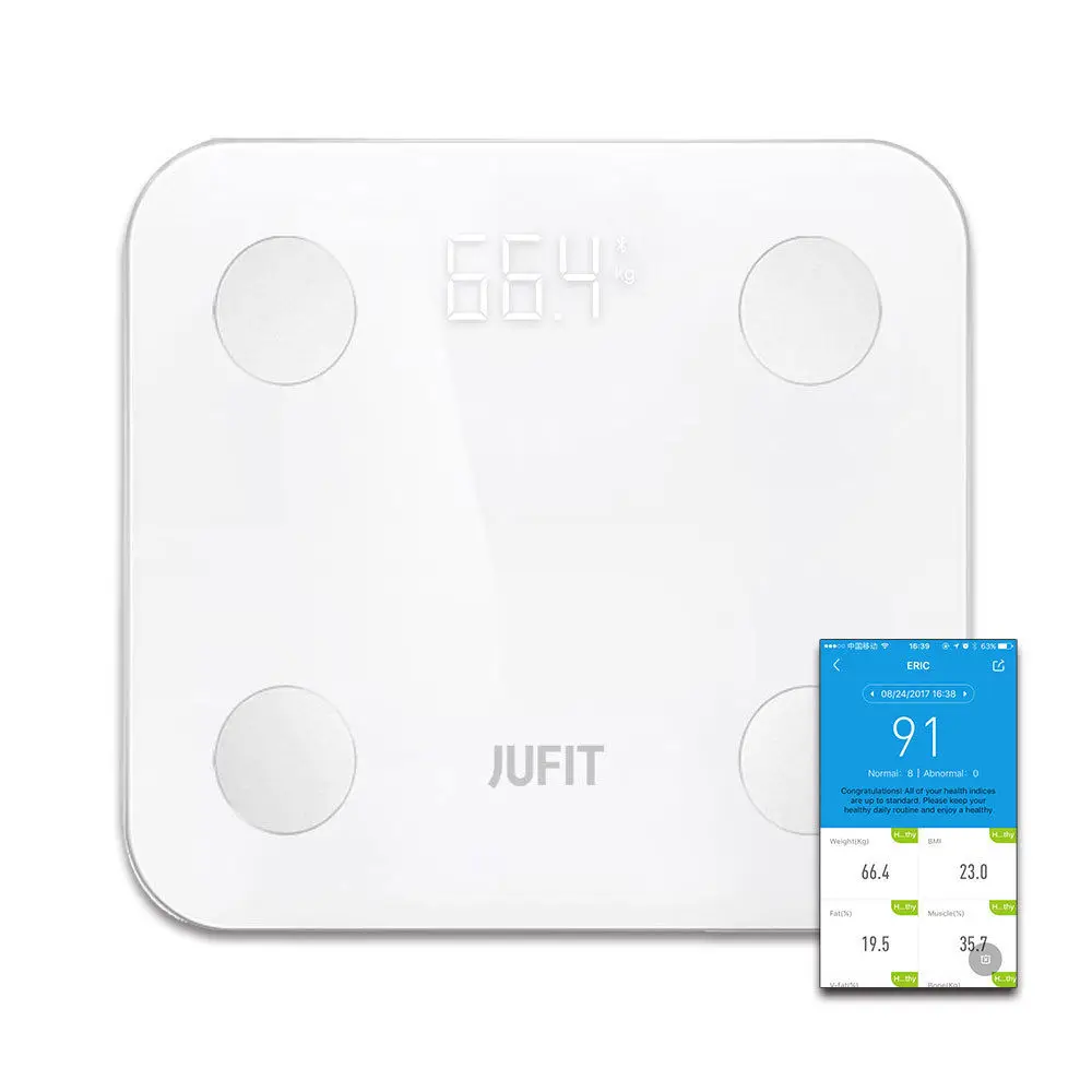 

JUFIT Body fat scale Bluetooth smart weight scale household electronic scale home fat burning electronic scale Health monitoring