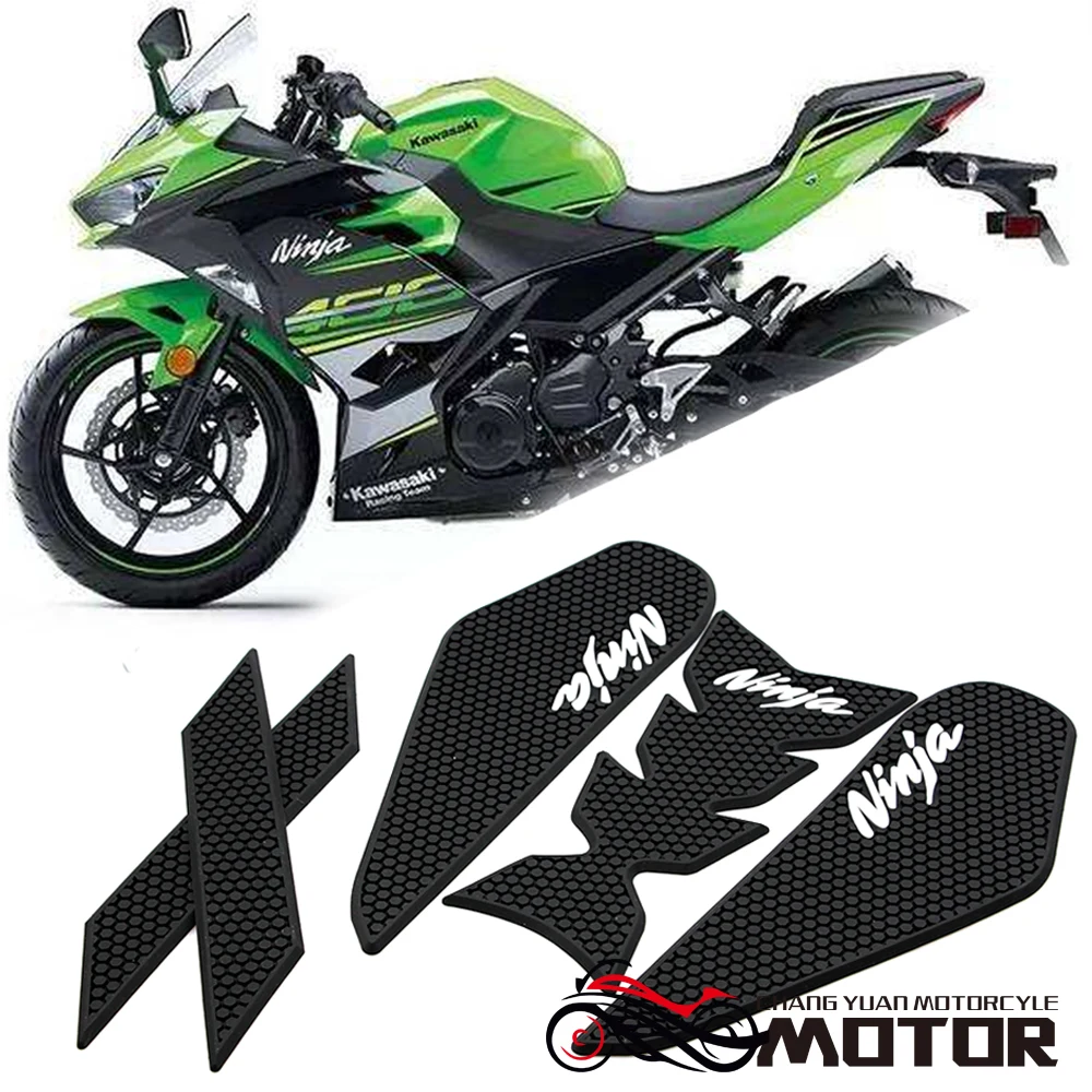

Motorcycle Fuel Tank Traction Side Pad Knee Grip Decal Protective Stickers For Kawasaki Ninja 400 Ninja400 2018 2019
