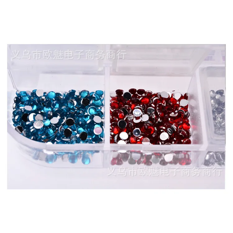 2500 piezas 2mm decoración de uñas de cristal acrílico redondo coloridos brillos diamantes de imitación DIY accesorios de uñas 2500 piezas 2mm decoración de uñas de cristal acrílico redondo coloridos brillos diamantes de imitación DIY accesorios de uñas
