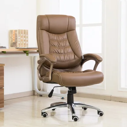 Высокое качество компьютер домой офисное кресло кожаное кресло Boss подъема поворотный стул эргономичный стул - Цвет: A