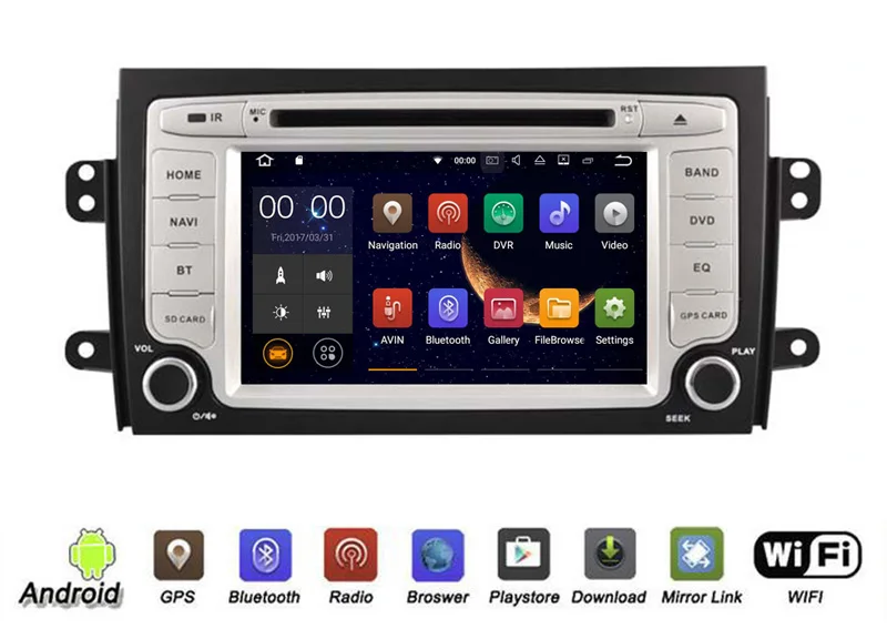 Cheap YESSUN Android Radio Car DVD Player For Suzuki-SX4 2006~2011 Stereo Radio Multimedia GPS Navigation With WIFI Bluetooth AM/FM 1
