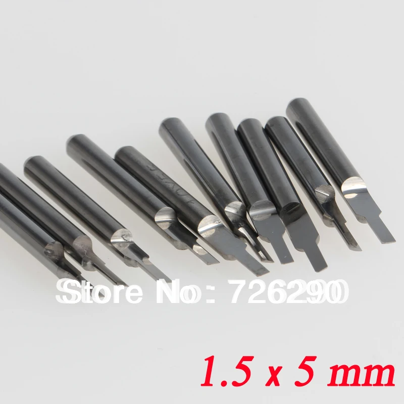 10Pcs 3.175 x 3.0mm Parallel Carbide CNC//PCB Milling Cutter Bits CEL 12mm