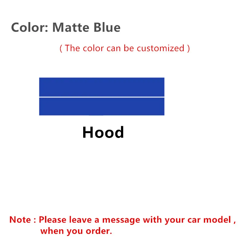 Гоночный Стайлинг автомобиля индивидуальные целые наклейки Внешний Авто корпус капот хвост Декоративные наклейки для Ford Mustang Mondeo - Название цвета: Hood