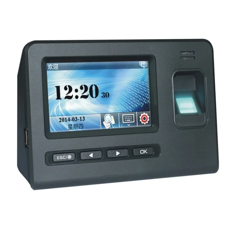 

4.3 Inch Touch Screen Biomtric Fingerprint Time Attendance and Access Control System Device Model Pad80