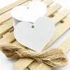100pcs/lot Heart Shaped White Black Brown Kraft Paper Tags Gardening Labels DIY Wedding Note Blank Craft Gift Tag 6.5*5cm ► Photo 3/6