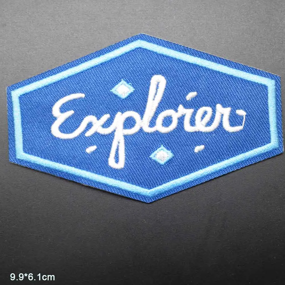 Исследуйте Explorer Утюг на одежда с вышивкой патчи для одежды принтом музыкальной