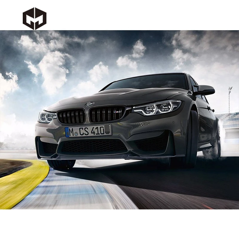 Carbon-Fiber-CS-Front-Bumper-Spoiler-Lip 5