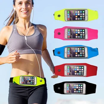 

50pcs Waterproof Running Sport Waist Bag Pockets Running Belt Pouch Case for iphone 6 6s plus for Samsung galaxy S6 S7 Edge