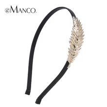 / / черный лента повязка на голову металл лист повязка на голову / / женщины аксессуары для волос ободки металл повязка на голову девушка новые продукты eManco