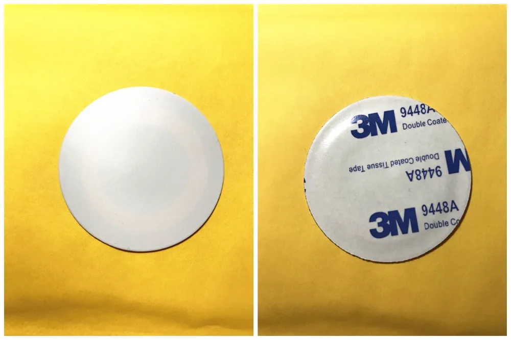 

(10 pcs/lot) RFID 13.56Mhz UID White Changeable Tags Sticker Anti Metal Interference Block 0 Writable Proximity Cards Copy Clone