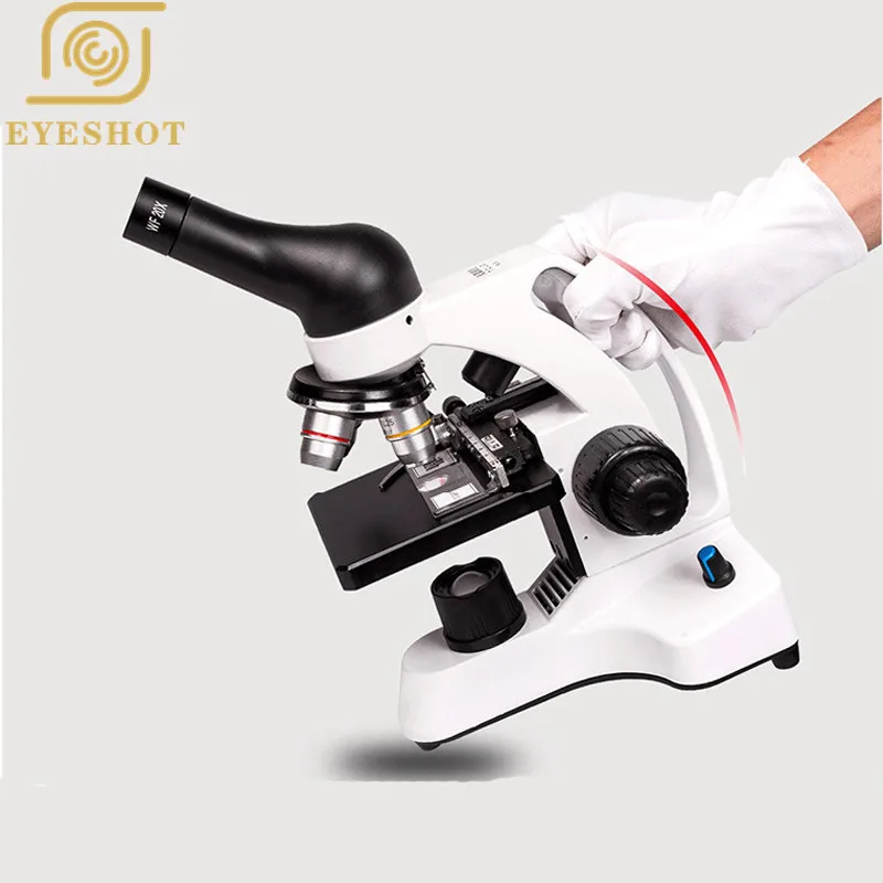 

LED Cordless Microscope, 40-2000X Magnification, LED Illumination with Light Intensity Control,1.25 N.A Abbe Condenser, Stage