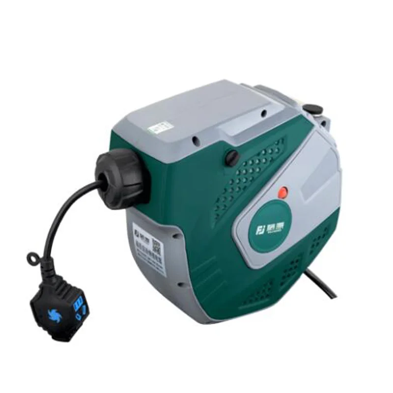 220v Automatic Telescopic Electric Drum Plug Wire Reel Cable Retractor Air Drum Winder FUJE03-215