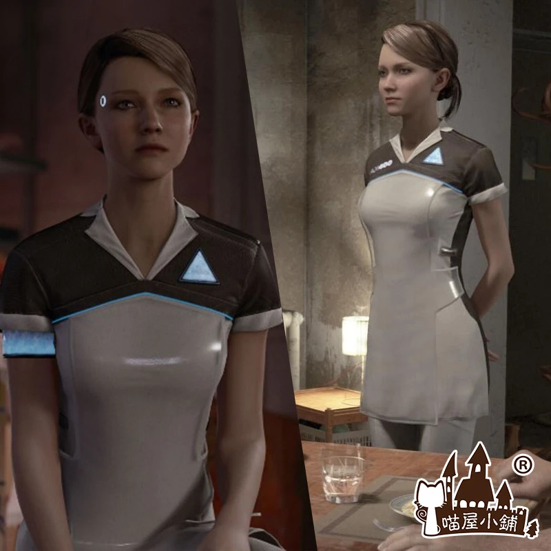 

Detroit: Become Human KARA Cosplay Code AX400 Agent Outfit Girls Cute Dress Halloween Carnival Uniforms Custom Made Costume