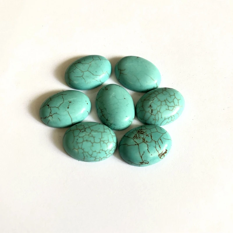 松石１５x20ｍｍ　椭圆形戒面蛋形戒面３ (4)