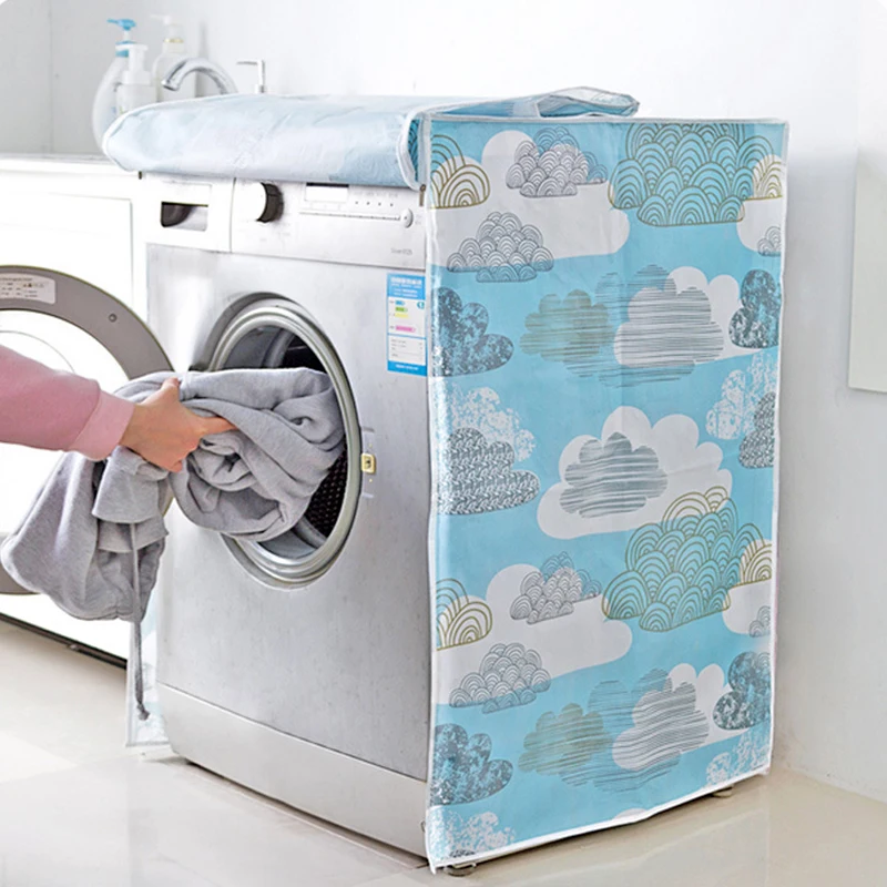 Front Loading Washing Machine PVC Dust Proof Cover Waterproof Case Washing Machine Protective