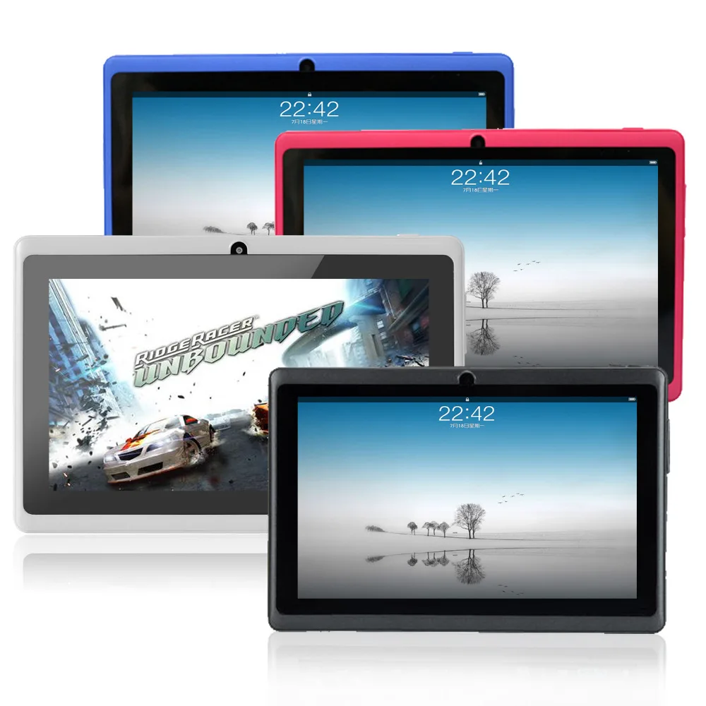 7 inch Android tablet pc Allwinner A33 DDR3 512MB ROM 8GB Wifi Quad core dual Camera