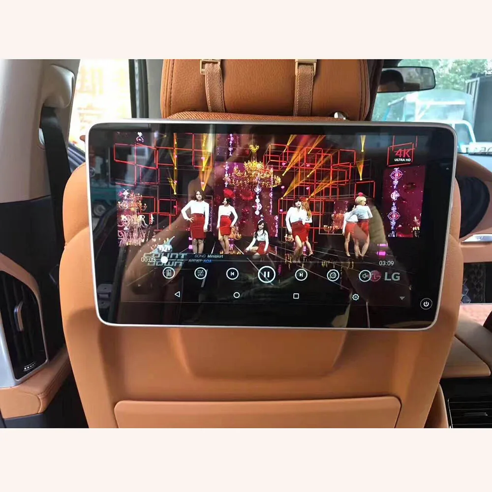 

2018 UI Style Latest Product for BMW Rear Seat Entertainment Headrest Android 6.0 System with 11.6 inch Car Pillow Monitor 2PCS