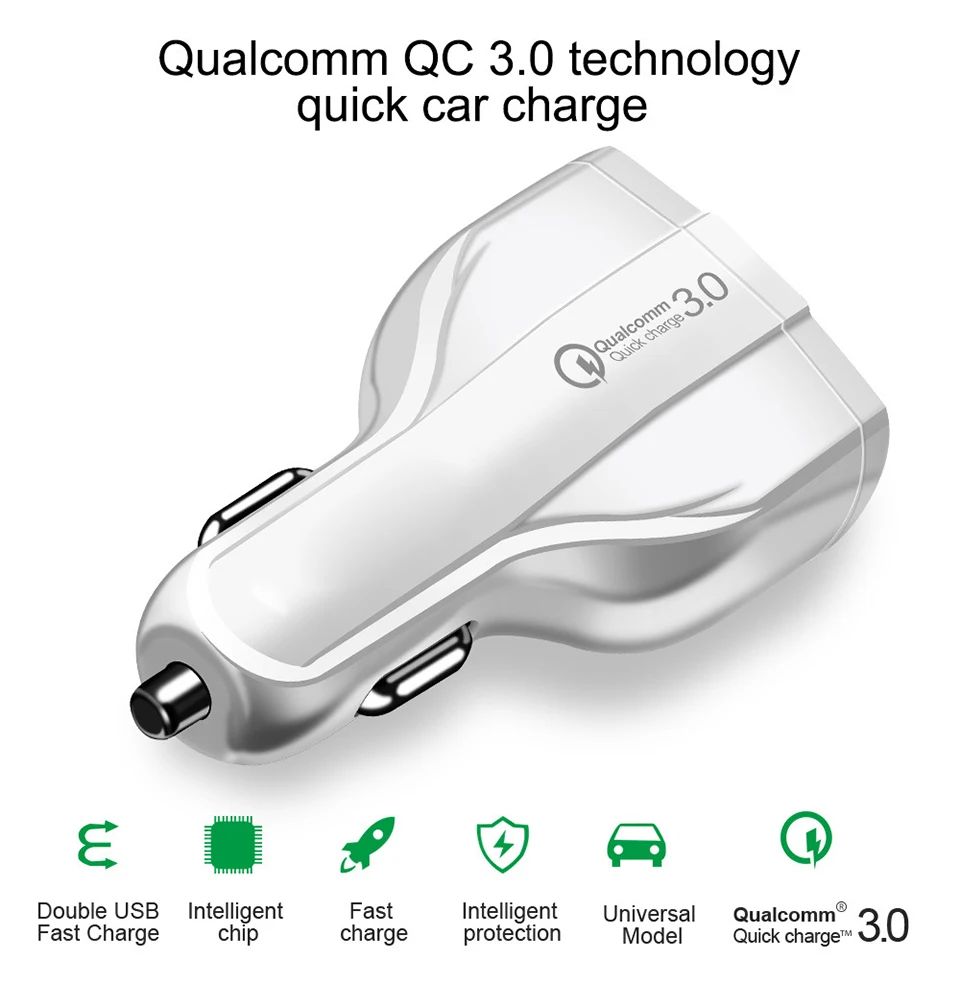 35 W быстрое QC 3,0 usb type-c автомобильное зарядное устройство для мобильного телефона быстрое PD автомобильное зарядное устройство s type C PD 3,0 двойной USB универсальный телефон