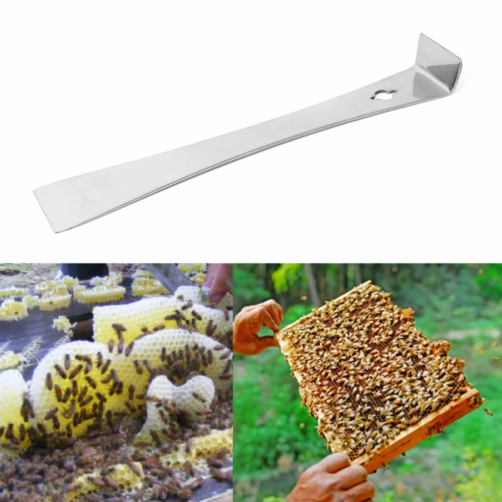 

Beekeeping Stainless Steel Curved Tail Bee Hive Hook Scraper Tool For Beekeeper