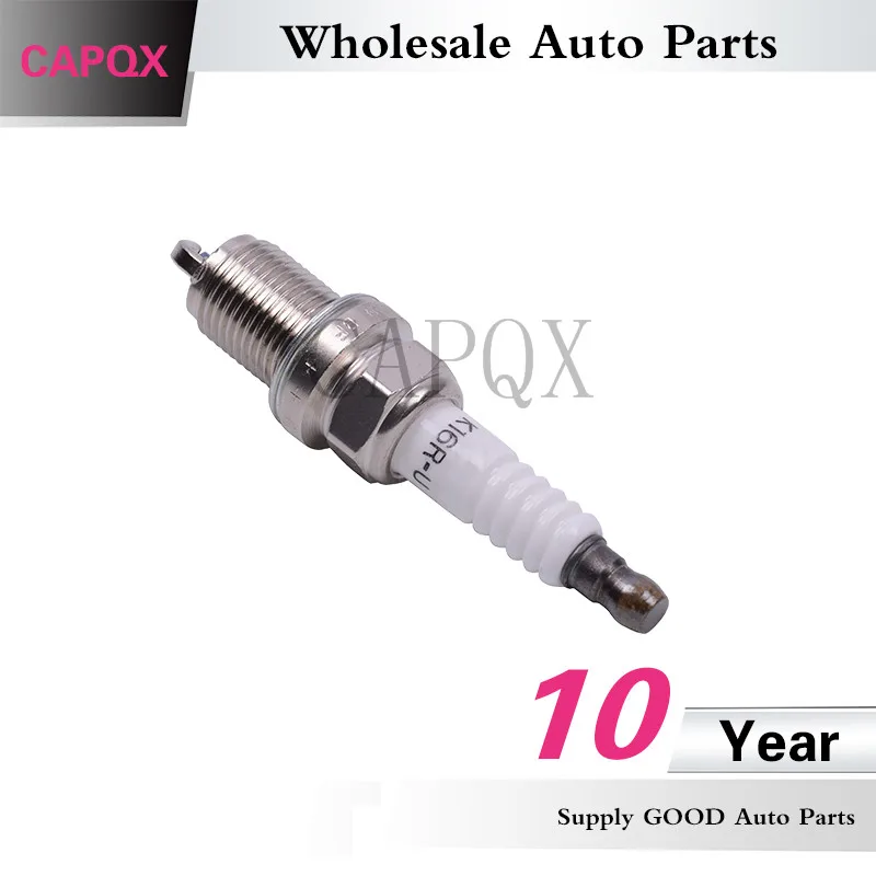 Capqx 10 шт. иридиевая Свеча зажигания 90919-01176 K16R-U для YARIS, эхо, VIOS, COROLLA, PREVIA, HILUX, 4runner, LAND CRUISER, PRADO