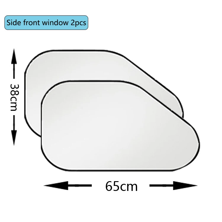 Водонепроницаемый Автомобильный складной солнцезащитный козырек, крышка на лобовое стекло, козырек, автомобильный солнцезащитный козырек, УФ защита, занавеска, боковое окно, Передняя Задняя Шторка - Цвет: Side front 2pcs