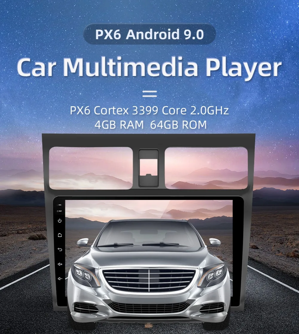 Flash Deal PX6 4G+64G 2din Android 9.0 car dvd Multimedia for Suzuki swift 2009 gps navigation wifi 4G mirror link steering wheel car radio 1