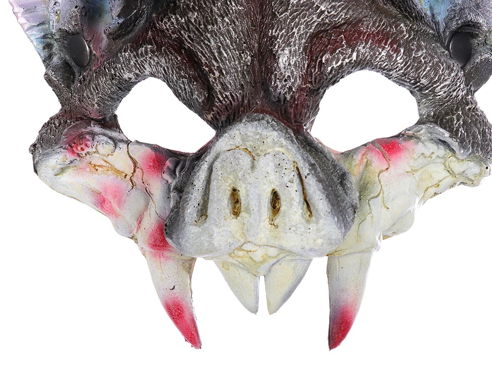 Scary Bloody Vampire Cosplay Bat Mask Halloween Carnival Party Masquerade Half Face for Adult