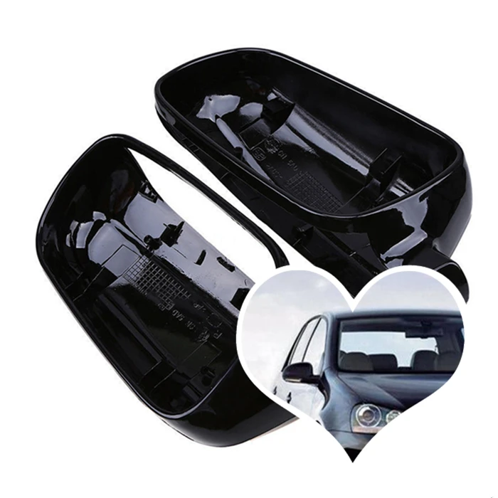 

For VW GOLF 5 V MK5 Passat B5.5 B6 EOS Sharan Superb Side Wing Rear View Mirror Cover Replacement Caps Shell black color Wh