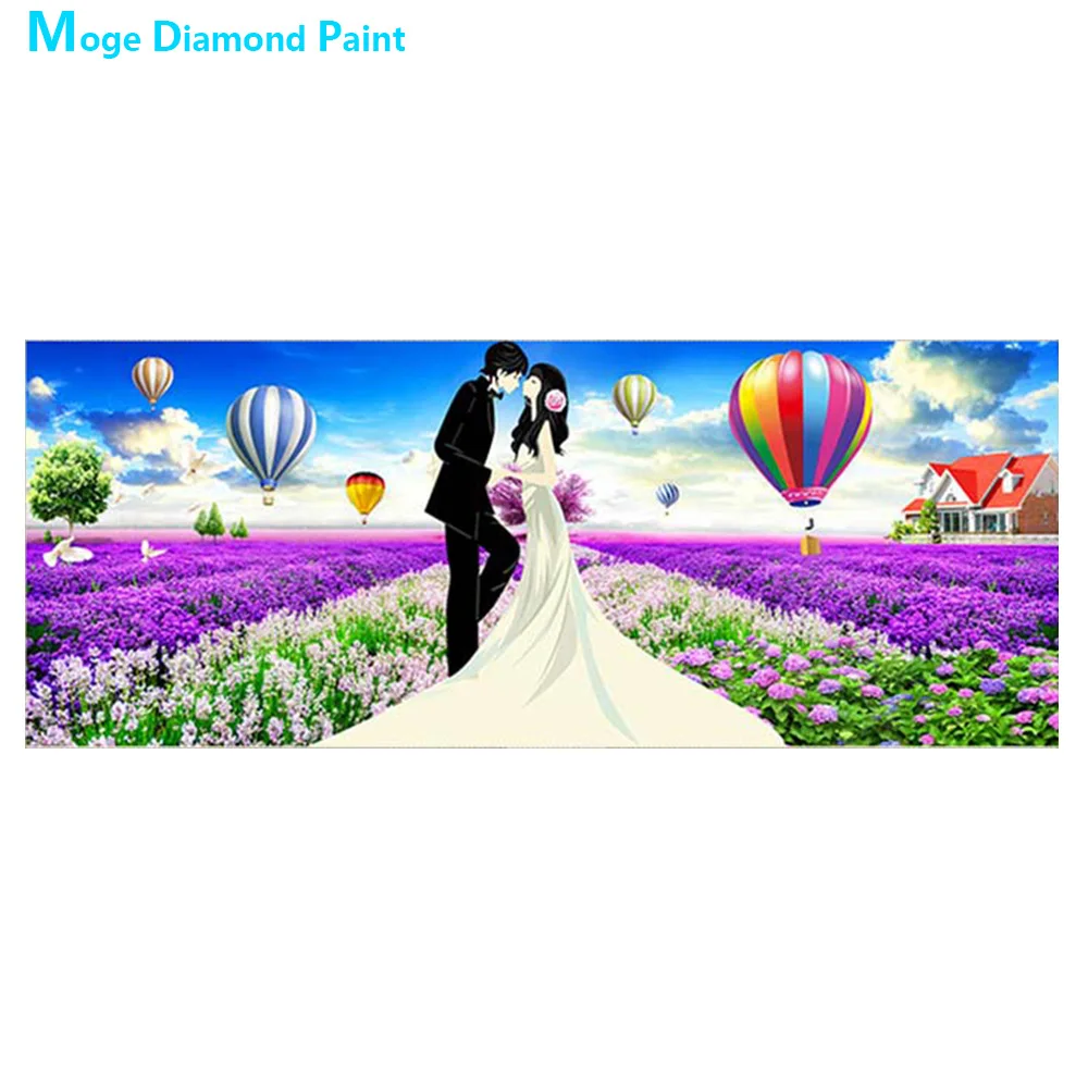 

Lovers portrait Diamond Painting Full Round Wedding gift New DIY Sticking Drill Cross Embroidery 5D simple Home Decoration