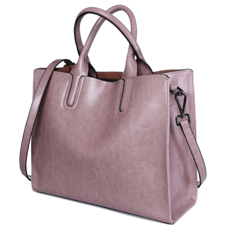 Бренд, Новое поступление, модная женская сумка из спилка, женская сумка на плечо, женская сумка-мессенджер, роскошная дизайнерская вместительная сумка - Цвет: Pink-big