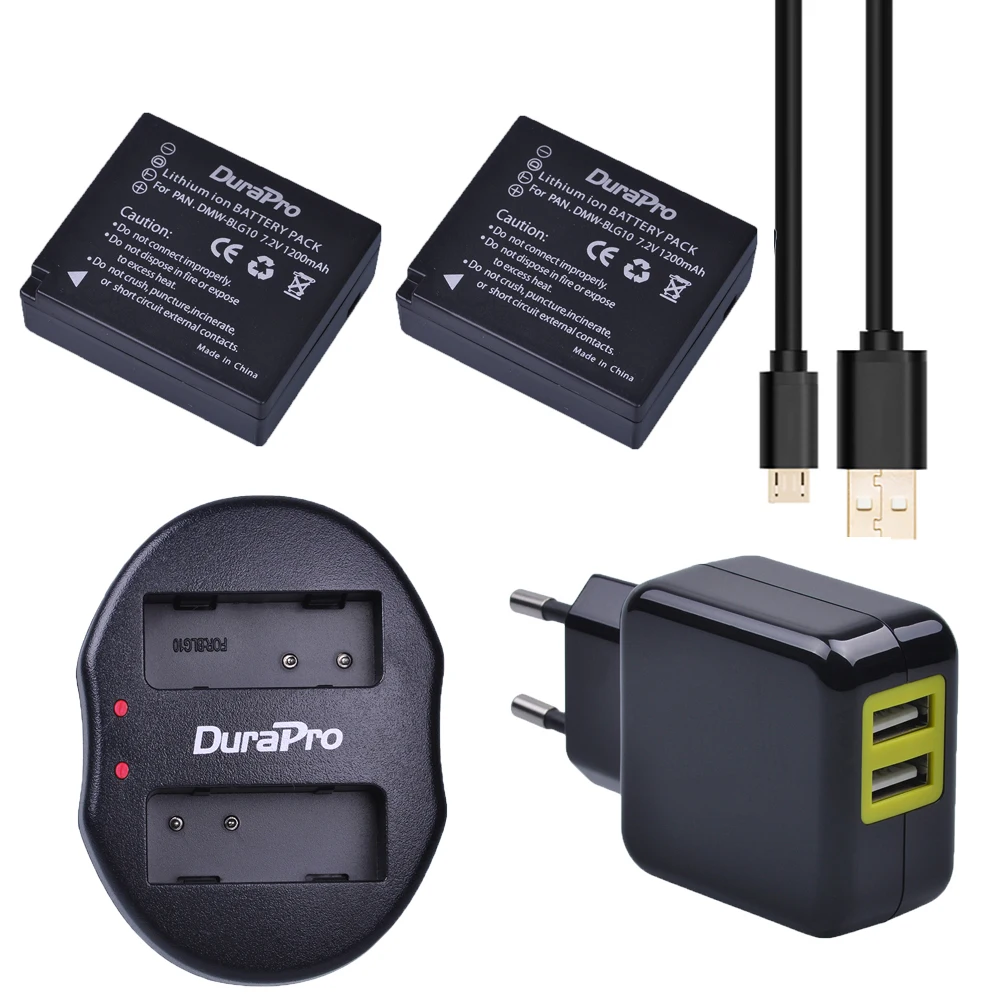 2 шт. DMW-BLG10 DMW BLG10 DMW BLG10e Камера Батарея + USB двойной Зарядное устройство для Panasonic BLG10e blg10gk BLG10 DMC-GF6 dmc-gx7 gf6 GX7