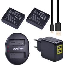 2pcs DMW-BLG10 DMW BLG10 DMW BLG10e Camera Battery + USB Dual Charger for Panasonic BLG10E BLG10GK BLG10 DMC-GF6 DMC-GX7 GF6 GX7