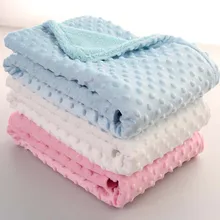102*76 см одеяло для новорожденного и пеленания термальное мягкое Флисовое одеяло s для маленьких мальчиков и девочек, однотонный комфортный спальный набор