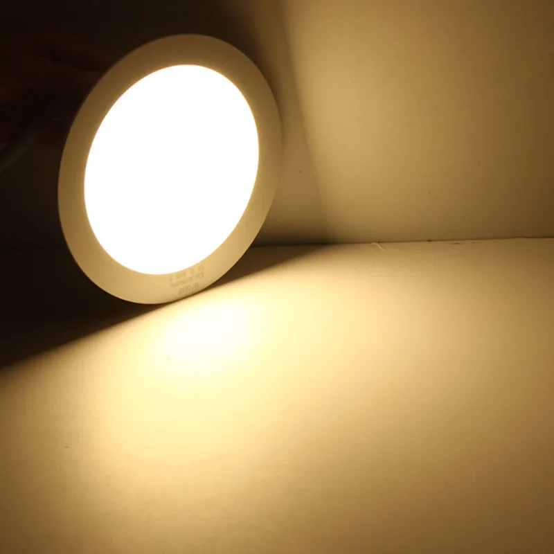 Painel de Luz do Painel Lote Pode Ser Escurecido Ultra Fino 3 w 4 6 9 12 15 25 Led Teto Recesso Grade Magro Redondo 10 Pçs - 13 10 pçslote pode ser escurecido ultra fino