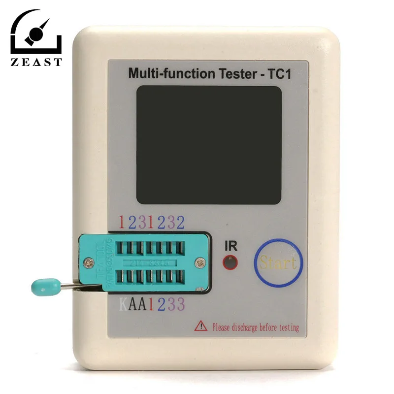 LCR-TC1 TFT Colorful Display Backlight Transistor Tester for Diode Triode Capacitor Resistor Transistor ESR NPN PNP MOSFET LCR-TC1 TFT Colorful Display Backlight Transistor Tester for Diode Triode Capacitor Resistor Transistor ESR NPN PNP MOSFET