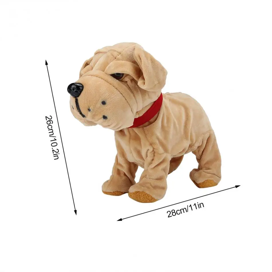 Controle de Som Brinquedo de Pelúcia Robô para Animais de Estimação Brinquedos do Miúdo Robô Eletrônico Bonecas Simulação Brinquedo Animal Crianças Inteligente Falando Educação Cão 10 controle de som crianças brinquedo de pelúcia