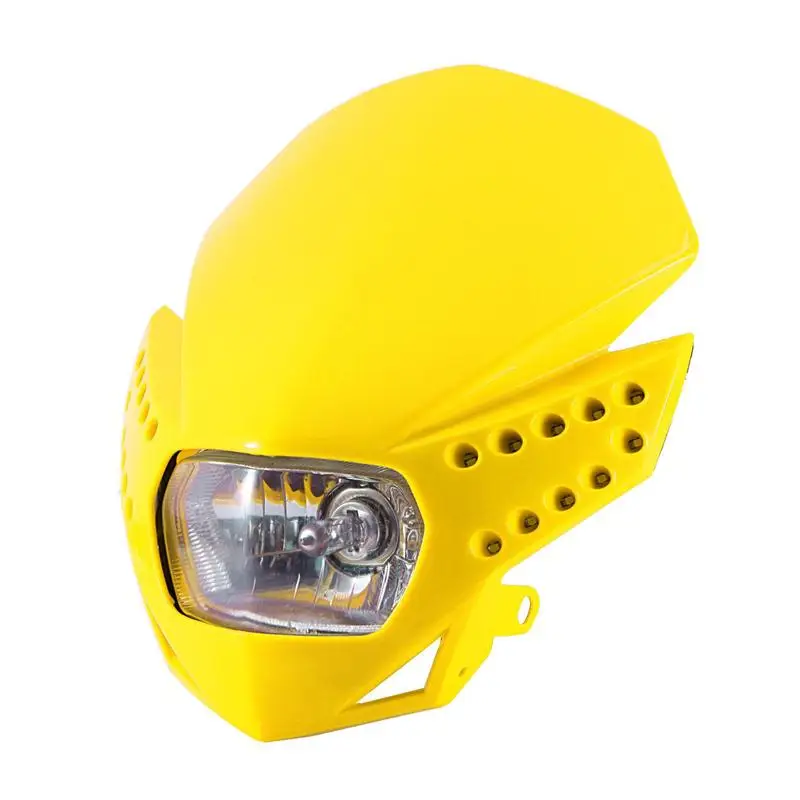 Yellow Hi Lo Beam Motorcycle Headlight Fairing Kit LED Lighting Bulbs