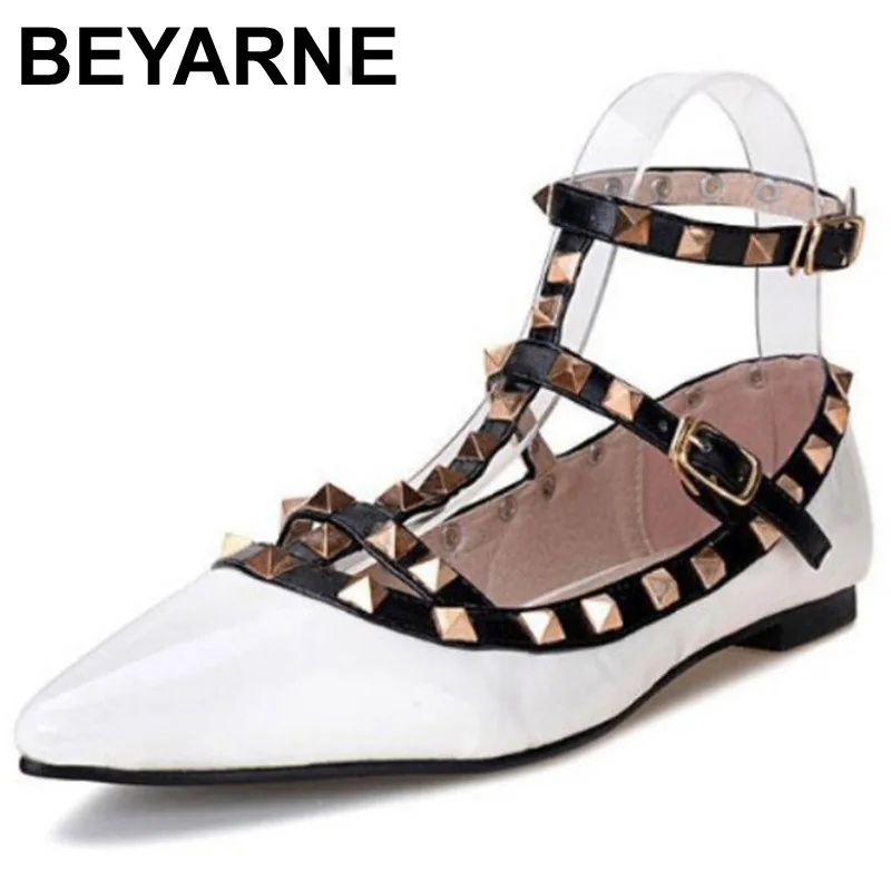 black flats with ankle wrap