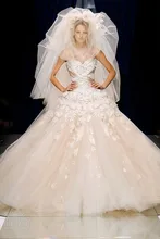 Tulle Light Pink Appliqued Bodice Floor Length Designer Strapless Wedding dress 2016 Dresses robe de mariage