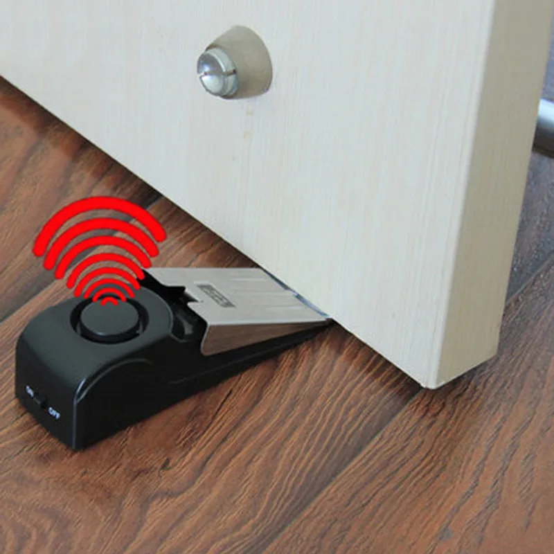 Portable Electrical Door Stop Alarm Bell Security Doorstop
