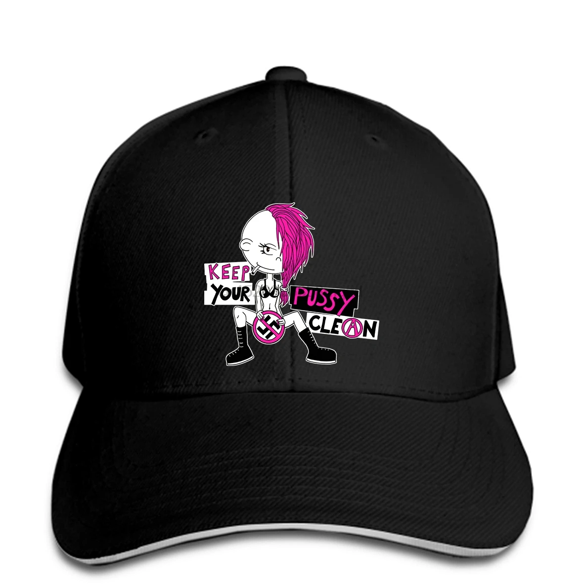 KEEP YOUR PUSSY CLEAN Мужская бейсболка NEU Punk No Nazis FCK NZS Punkrock шляпа панка бейсболка женская кепка