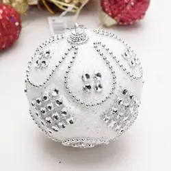 Рождество жемчужный шар кулон подвесные украшения для дома елочный шар Новогоднее украшение