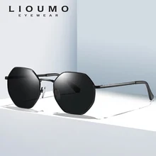 Модные поляризованные солнцезащитные очки бренда Для женщин шестиугольник солнцезащитные очки карамельного Цвета линзы Роскошные полигональные очки Для мужчин UV400 gafas de sol