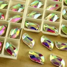 Crystal AB Color S Shape Sew