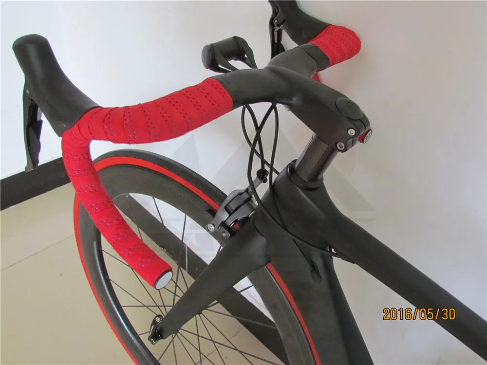 Flash Deal Leadxus Gam180 Carbon Fiber Complete Bike Carbon Road Bicycle Frame+dimple Carbon Wheels+carbon Handlebar/saddle+r8000 Groupset 2